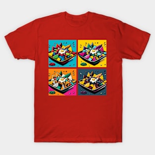 Vibrant Pop Chilaquiles Art - Mexican Cuisine T-Shirt